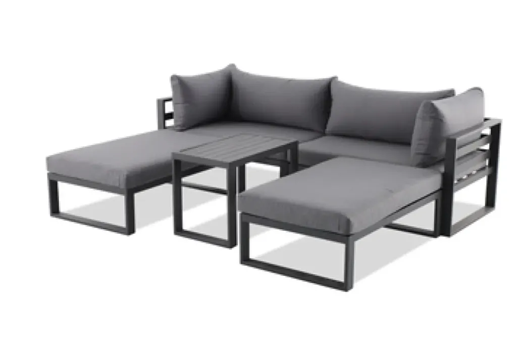 Brico Loungesets-Central Park Loungeset Napoli Aluminium