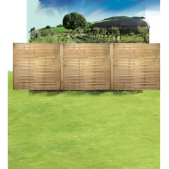 Brico Tuinschermen En Poorten-Central Park Schutting Grenen Recht 180X180Cm
