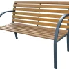 Brico Tuinbanken-Central Park Tuinbank City 2-Zits Staal Fsc Eucalyptushout