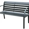 Brico Tuinbanken-Central Park Tuinbank City 2-Zits Zwart 122X66Cm