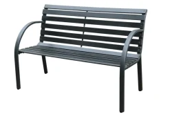 Brico Tuinbanken-Central Park Tuinbank City 2-Zits Zwart 122X66Cm