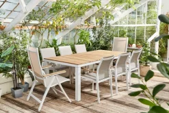 Brico Tuinstoelen-Central Park Tuinstoel Bonifacio Stapelbaar Aluminium/Textileen Taupe
