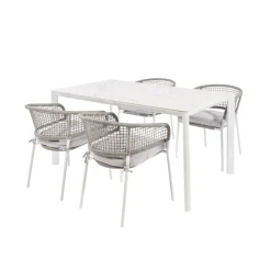 Brico Tuinstoelen-Central Park Tuinstoel Ciotat Aluminium/Wicker 60X61X74Cm