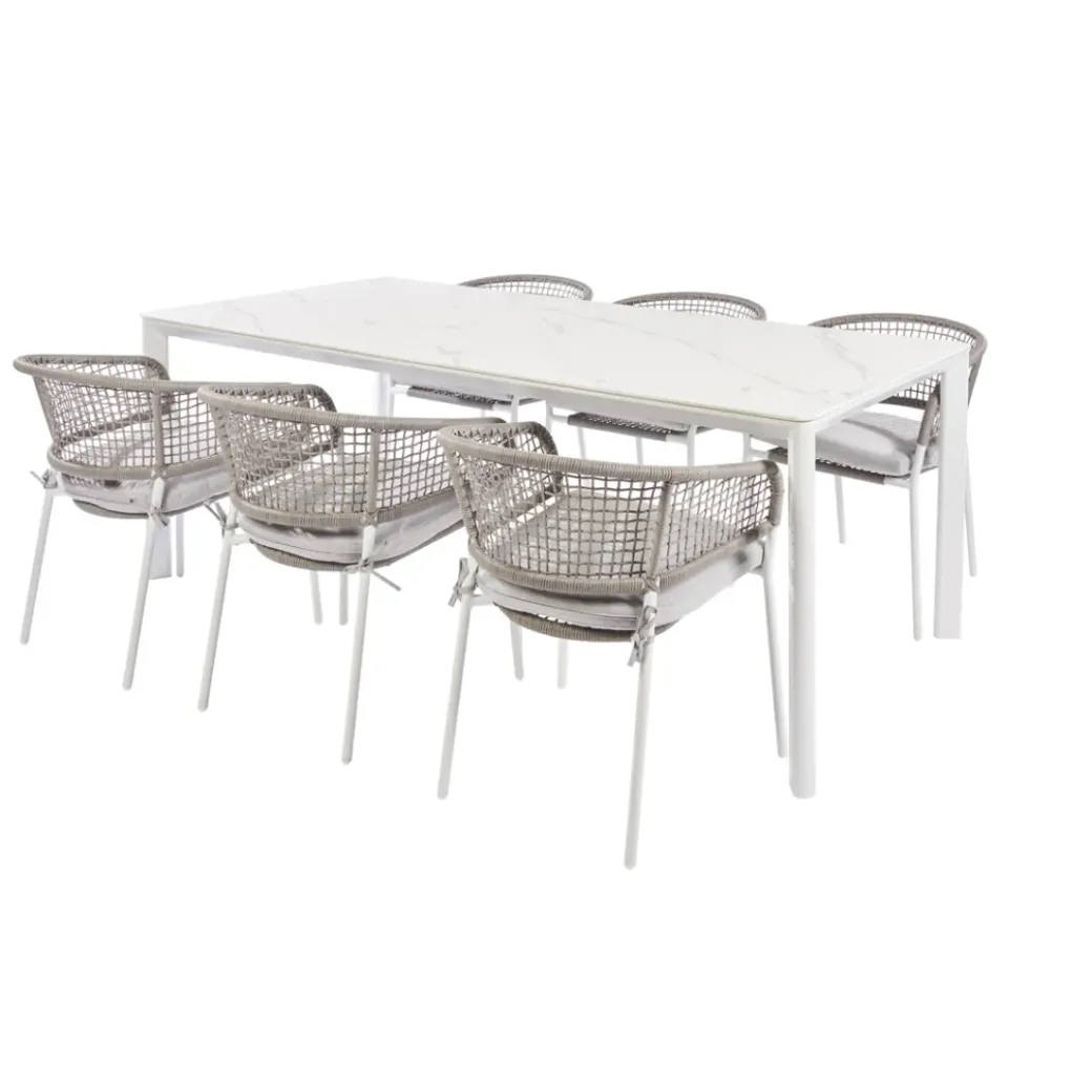 Brico Tuinstoelen-Central Park Tuinstoel Ciotat Aluminium/Wicker 60X61X74Cm