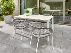 Brico Tuinstoelen-Central Park Tuinstoel Ciotat Aluminium/Wicker 60X61X74Cm