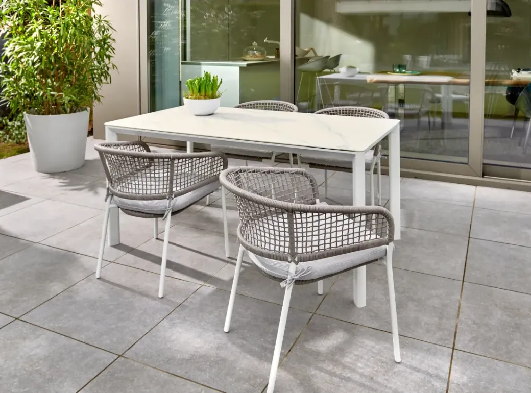 Brico Tuinstoelen-Central Park Tuinstoel Ciotat Aluminium/Wicker 60X61X74Cm
