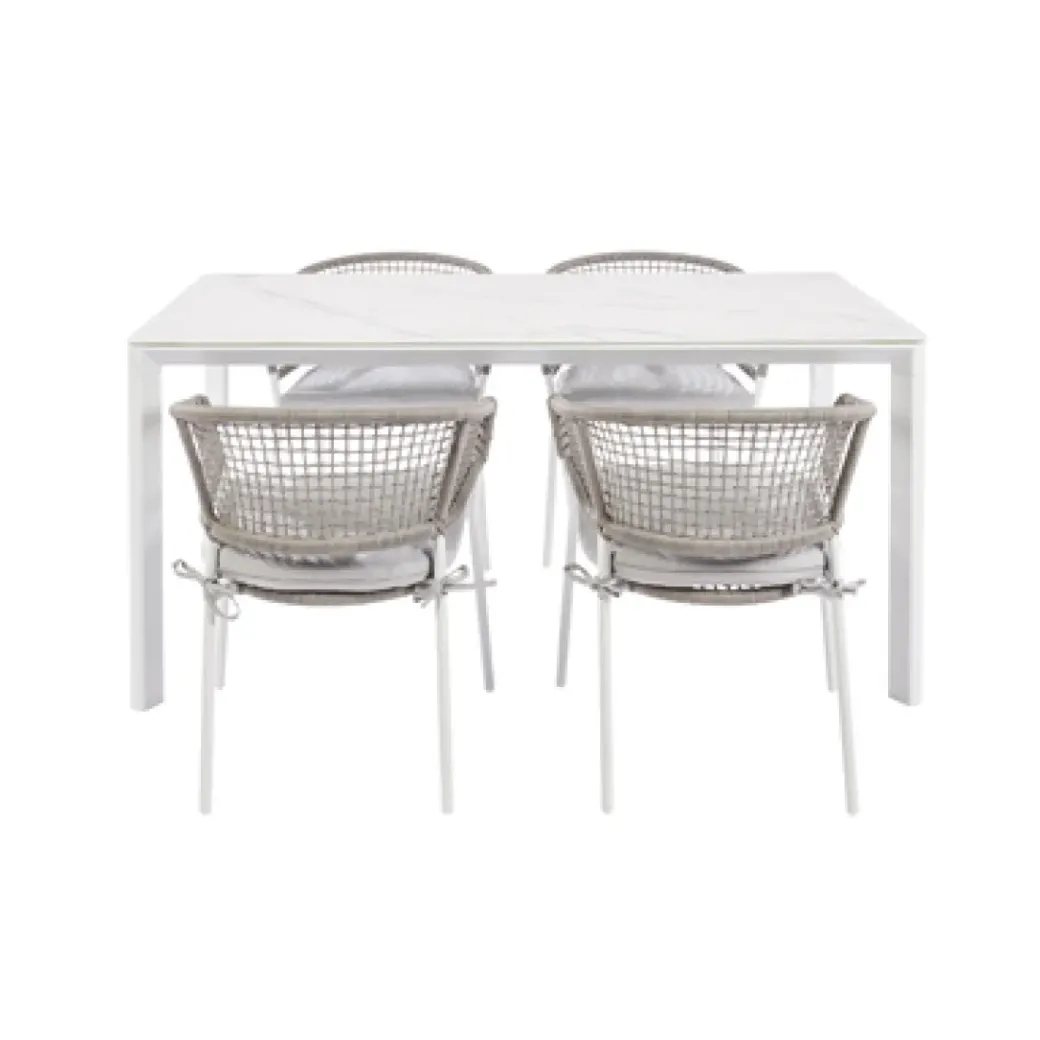 Brico Tuinstoelen-Central Park Tuinstoel Ciotat Aluminium/Wicker 60X61X74Cm