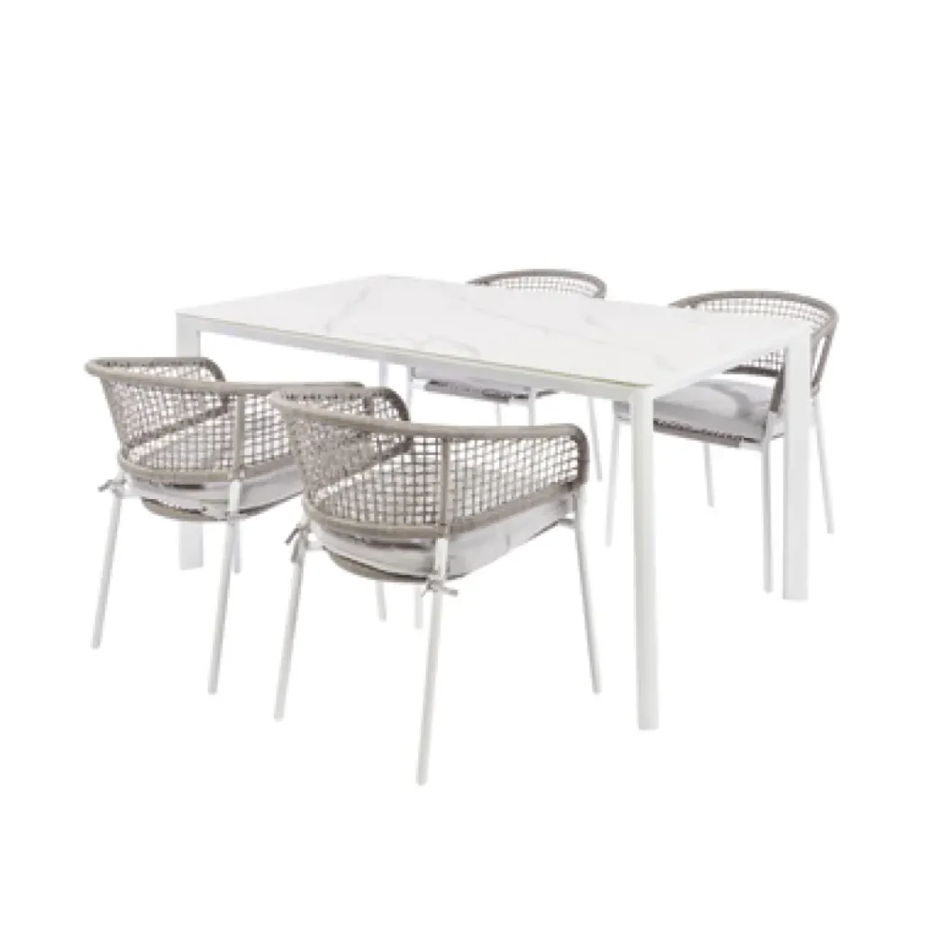 Brico Tuinstoelen-Central Park Tuinstoel Ciotat Aluminium/Wicker 60X61X74Cm