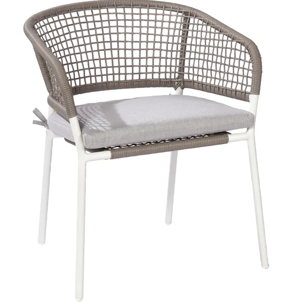 Brico Tuinstoelen-Central Park Tuinstoel Ciotat Aluminium/Wicker 60X61X74Cm
