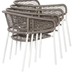 Brico Tuinstoelen-Central Park Tuinstoel Ciotat Aluminium/Wicker 60X61X74Cm