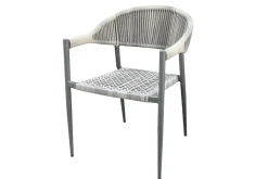 Brico Tuinstoelen-Central Park Tuinstoel Collioure Aluminiuim/Wicker 60X56,5X78Cm