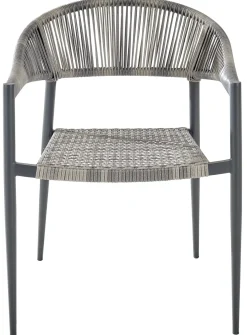 Brico Tuinstoelen-Central Park Tuinstoel Collioure Aluminiuim/Wicker 60X56,5X78Cm
