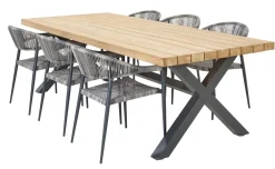 Brico Tuinstoelen-Central Park Tuinstoel Collioure Aluminiuim/Wicker 60X56,5X78Cm