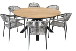 Brico Tuinstoelen-Central Park Tuinstoel Collioure Aluminiuim/Wicker 60X56,5X78Cm