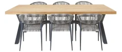 Brico Tuinstoelen-Central Park Tuinstoel Collioure Aluminiuim/Wicker 60X56,5X78Cm