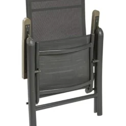 Brico Tuinstoelen-Central Park Tuinstoel Dafne Verstelbaar Aluminium Textileen Antraciet