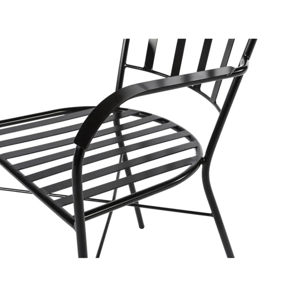 Brico Tuinstoelen-Central Park Tuinstoel Ramira Staal Zwart