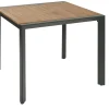 Brico Tuintafels-Central Park Tuintafel Aluminium Donkergrijs 90X90Cm