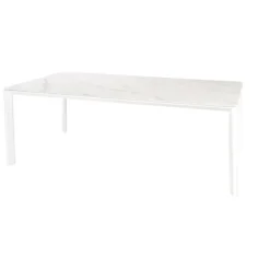 Brico Tuintafels-Central Park Tuintafel Ciotat Keramiek Glas/Aluminium Verstelbare Poten 205X100X75Cm