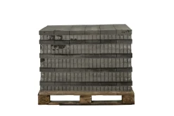 Brico Stenen En Klinkers-Coeck Getrommelde In-Line Klinker Grijs-Zwart 20X5X6Cm 936St