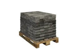 Brico Stenen En Klinkers-Coeck Kassei Zwart-Grijs Getrommeld 15X15X4Cm 630 Stuks + Palet 3004837