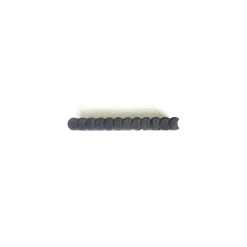 Brico Opsluitbanden & Boordstenen-Coeck Palissade Boordsteen Rond Zwart 50X20X6Cm