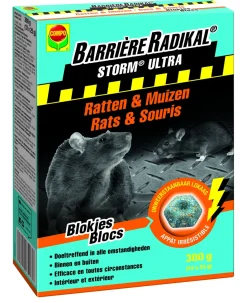 Brico Ongediertebestrijding-Compo Barriere Radikal Storm Ultra Anti-Muis En Rattenblokken 300G
