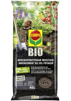 Brico Potgrond-Compo Bio Moestuin Bodemverbeteraar 40L