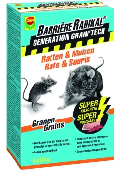 Brico Ongediertebestrijding-Compo Muizen En Ratten Lokaas Barriere Radikal Generation Grain'Tech 150G