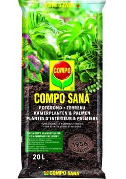 Brico Potgrond-Compo Potgrond Voor Kamerplanten En Palmen Sana 20L