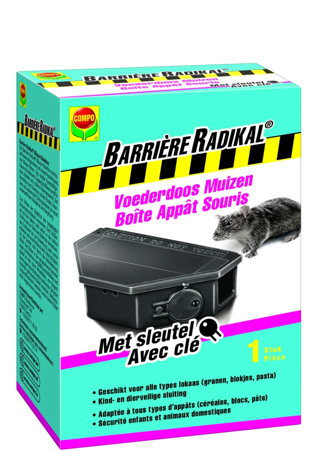 Brico Ongediertebestrijding-Compo Voerdoos Muizen Barriere Radikal 1 Stuk