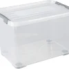 Curver Opbergbox Handy+ Met Wielen 65L Transparant|Brico Discount
