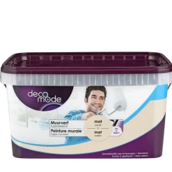 Brico Muurverf-Decomode Muurverf Superdekkend Mat Zand 10L