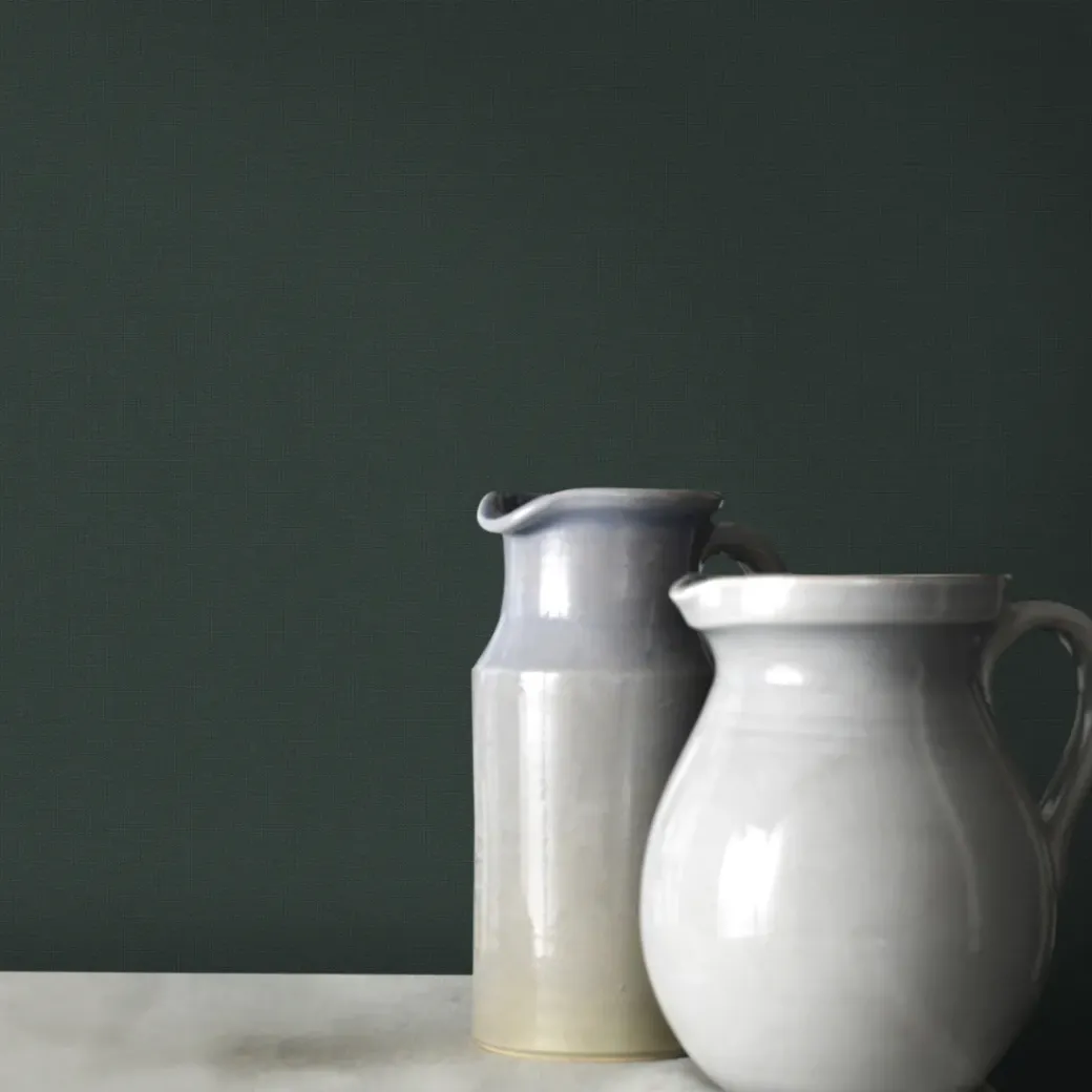 Brico Vliesbehang-Decomode Vliesbehang Basic Textile Groen