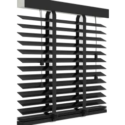 Brico Jaloezieen-Decosol 947 Horizontale Jaloezie Hout Zwart Mat 220X220Cm