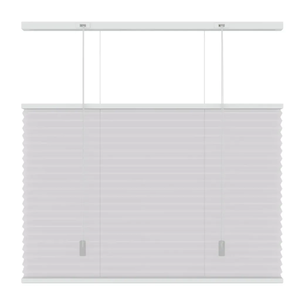 Brico Plissegordijnen-Decosol 6010 Plissegordijn Lichtdoorlatend Wit 140X180Cm