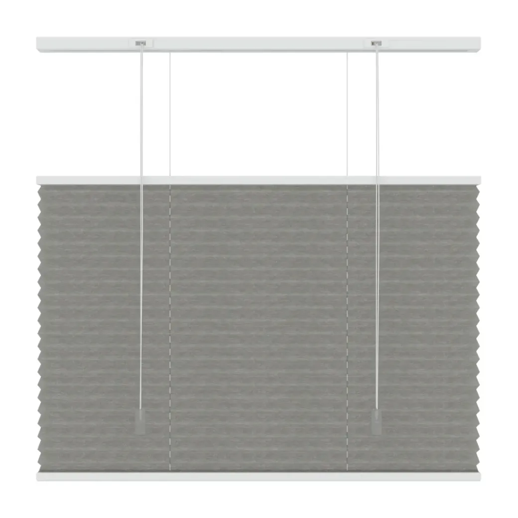 Brico Plissegordijnen-Decosol 6012 Plissegordijn Lichtdoorlatend Grijs 180X180Cm