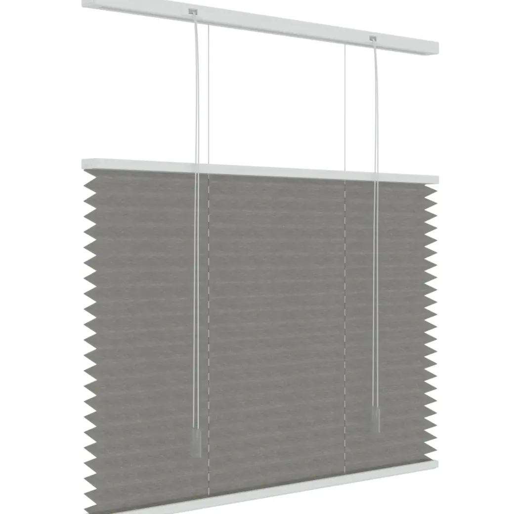 Brico Plissegordijnen-Decosol 6012 Plissegordijn Lichtdoorlatend Grijs 180X180Cm