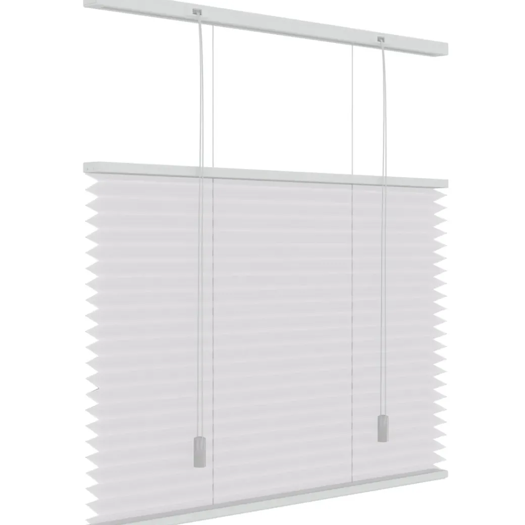 Brico Plissegordijnen-Decosol 6010 Plissegordijn Lichtdoorlatend Wit 120X180Cm