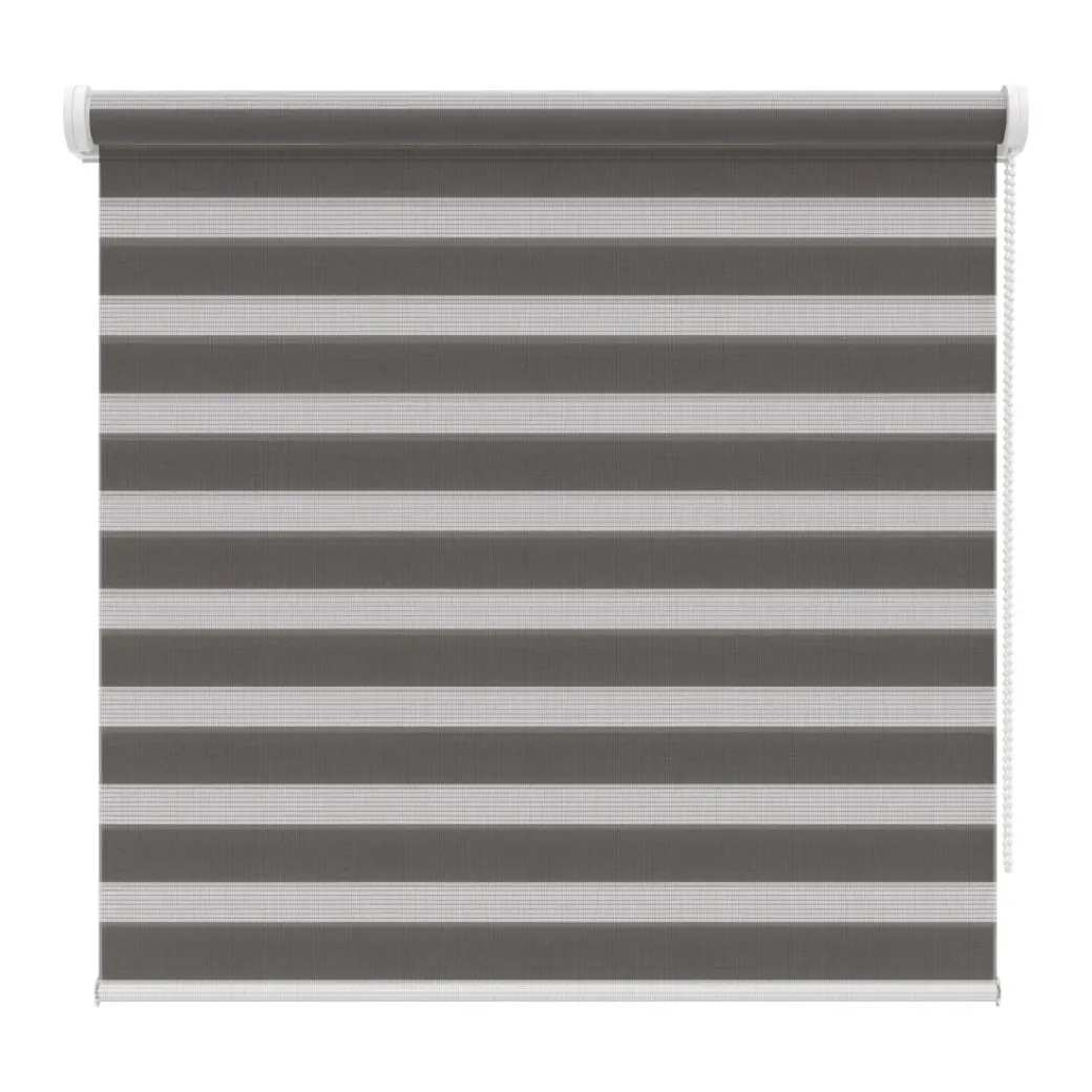 Brico Duo Rolgordijn-Decosol 4309 Roljaloezie Lichtdoorlatend Antraciet 120X210Cm