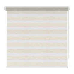 Brico Duo Rolgordijn-Decosol 4328 Roljaloezie Lichtdoorlatend Wit Linnen 60X160Cm