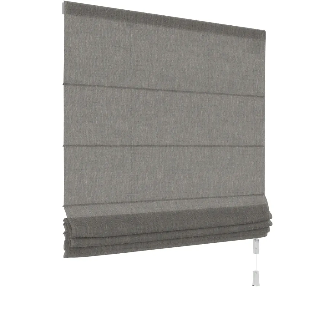 Brico Vouwgordijnen-Decosol 2116 Vouwgordijn Lichtdoorlatend Natural Zwart 180X180Cm