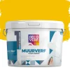 Brico Muurverf-Decoverf Muurverf Goudgeel, 4L