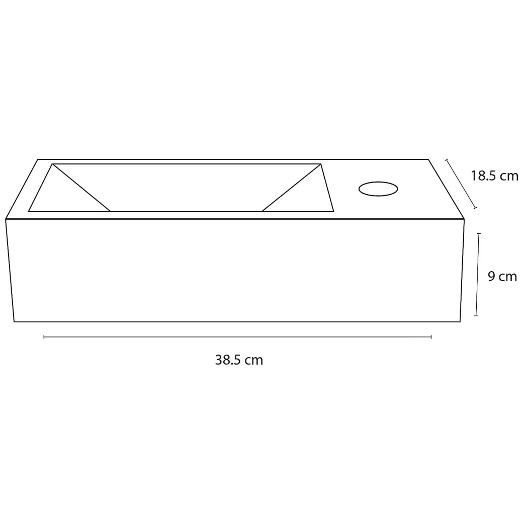 Differnz Fontein Ravo Keramiek Wit 38,5Cm|Brico Sale