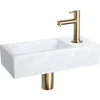 Differnz Fonteinset Mix&Match Marmer Recht Mat Goud|Brico Discount