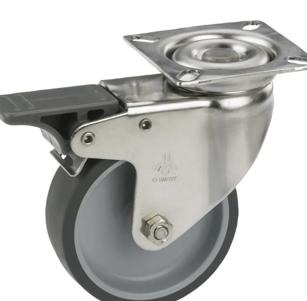 Brico Wielen-Dorner+Helmer Zwenkwiel Met Rem Tpe O50Mm