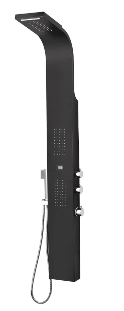 Douchepaneel + Thermostatische Mengkraan Essebagno Essekaska Rvs Zwart Mat|Brico Clearance