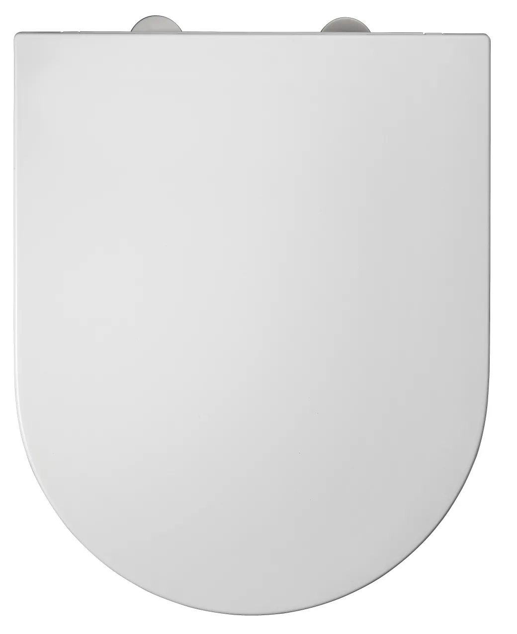 Duneo - Wc-Zitting In Thermohardende Kunststof - Inox Scharnieren - Afklikbaar Met 1 Knop - Soft Close Sluiting - Anti-Bacterieel - D-Vorm - Vorm Aangepast Aan Rechte Wc-Potten - Extra Plat Ontwerp|Brico Online