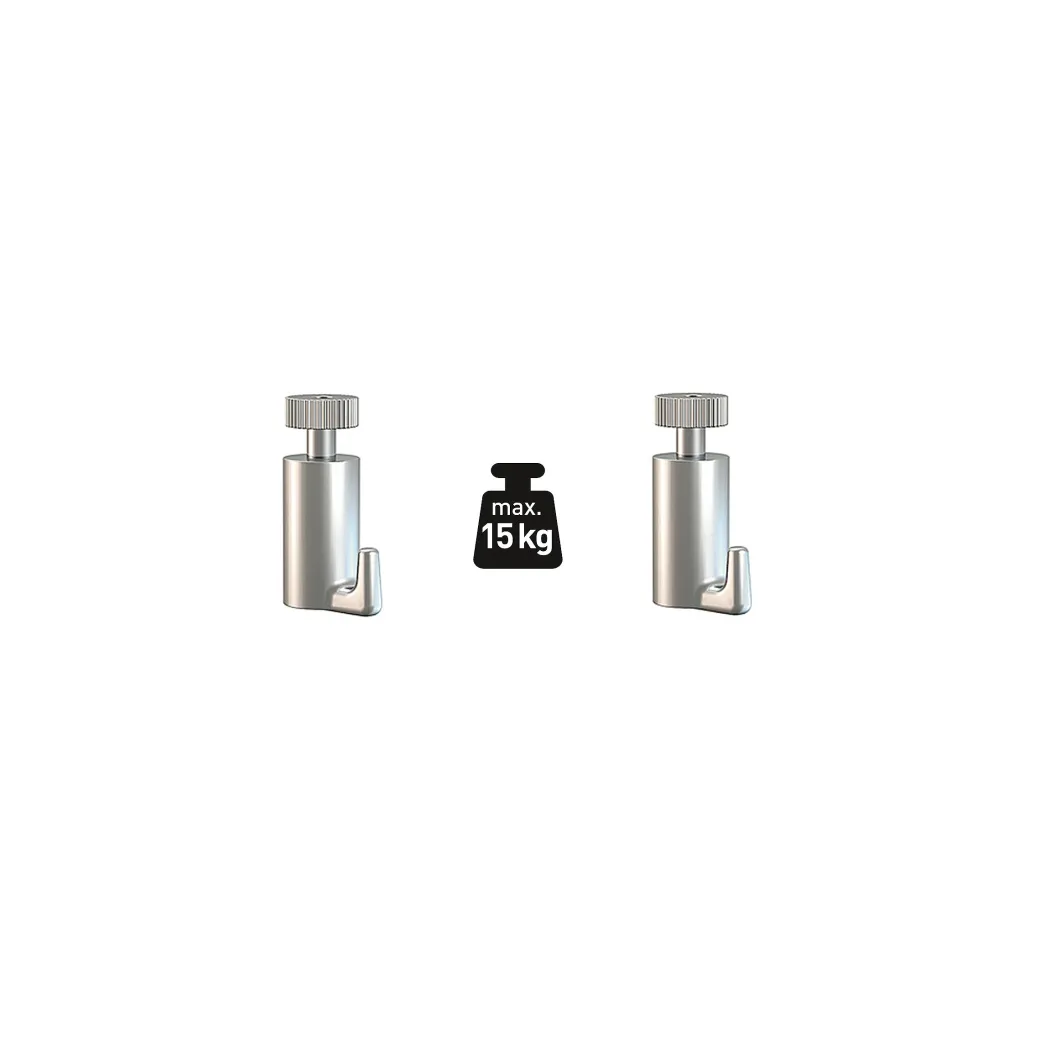Duraline Phs S/2 Haken 15Kg Click+Top+Up Rail|Brico Best
