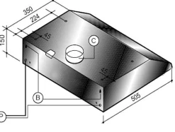 Electrum Motorloze Onderbouw Afzuigkap Uh601Lw-Ml 60Cm | Led | Wit|Brico Online